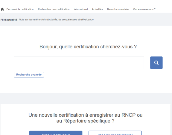 France compétences met en ligne un espace consacré à la certification professionnelle