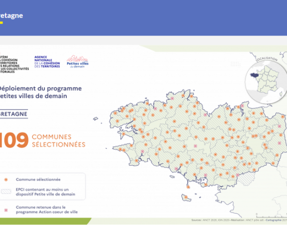 Territoires. 109 collectivités bretonnes labellisées « Petites villes de demain »